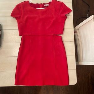 Red Suede Dress